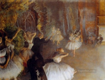 バレエ印象派のバレエダンサー エドガー・ドガのリハーサル Oil Paintings